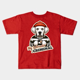 Criminal Labrador Kids T-Shirt